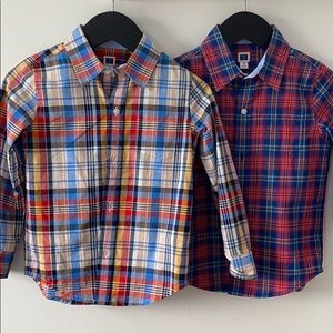 Lot of 2 Boys size 3 Janie & Jack Dress Shirts